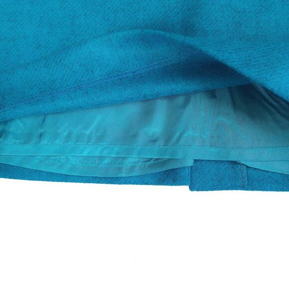 Pure Collection Teal Moon Wool Pencil Skirt | Classic Workwear | UK Tailoring - Picture 13 of 16